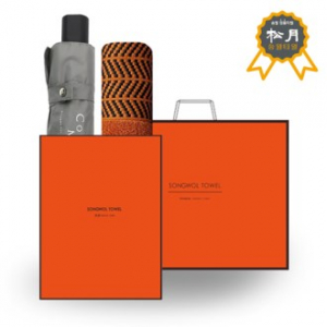 송월 C.M 3단 폰지 우산 + 송월 H.C 어로우 타올 O.G 세트 4