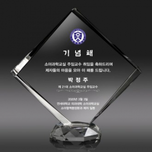 취임 선물 재직기념패 송공패 크리스탈상패 art351