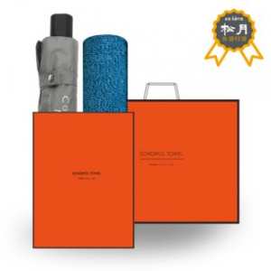 송월 C.M 3단 폰지 우산 + 송월 S.W 유니크 타올 O.G 세트 12