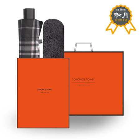 송월 S.W 3단 모던 체크 우산 + 송월 S.W 풍차 타올 O.G세트83 #2