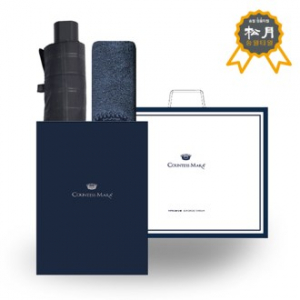 송월 C.M 3단 엠보 체크우산+ C.M 클래스 타올 세트 21 베이직