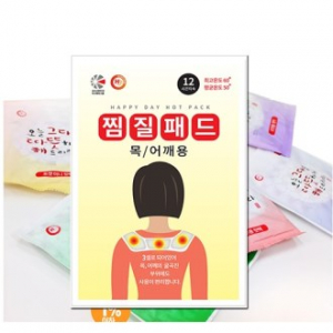 해피데이 따뜻해 핫팩, 찜질 패드 (목어깨용) 70g / 부착형