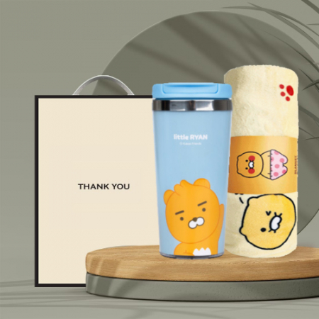 시즈넬 선물세트 카카오그래픽 텀블러+카카오무릎담요 #2