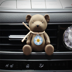 가죽곰 엠블럼 차량용 석고 방향제