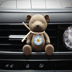 가죽곰 엠블럼 차량용 석고 방향제