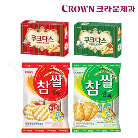크라운 쿠크다스 비엔나 커피 288g / 쿠크다스 화이트 토르테 288g / 참쌀 선과 253g / 참쌀 선병 270g #2