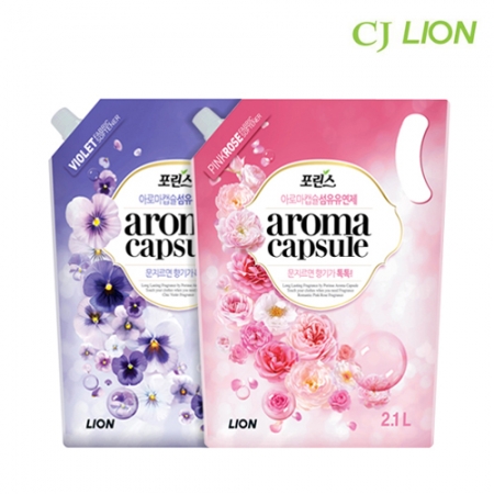 라이온 포린스 아로마 캡슐 바이올렛 섬유유연제 2.1kg / 핑크 로즈2.1kg #2
