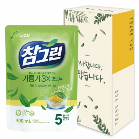 참그린 녹차 뽀드득 주방세제 1개 선물세트