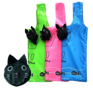 고양이 장바구니 장바구니 고양이 시장 바구니 37X50cm