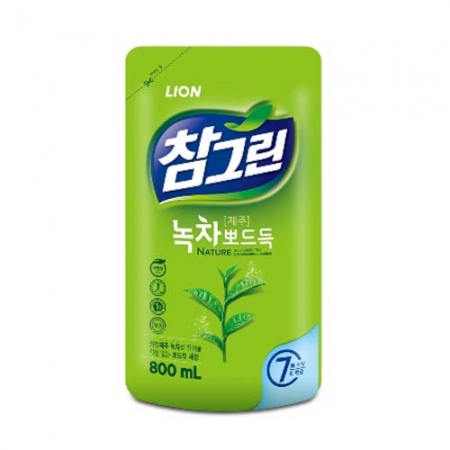 참그린 녹차 뽀드득 주방세제 리필 800ml #2