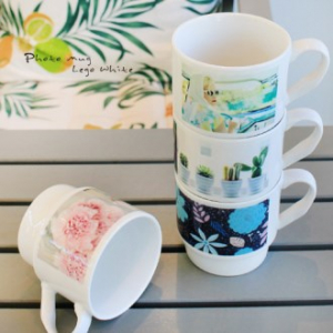 포토 머그 매직 레고 화이트