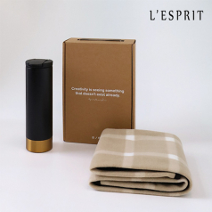 레스쁘리 고급 텀블러 세트 UU (무릎담요 + 벅스로얄 텀블러 500ml)