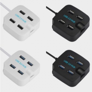 아트텍 USB 3.0 4포트 핸드폰 풍성 거치대 겸용 허브 CA208