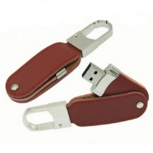 아트텍 가죽 케이스 고리형 USB 풍성 메모리 CA185