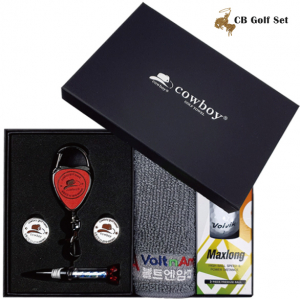 CB 골프티 자석 홀더 골프 타올 Gift 세트 2