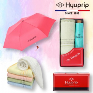 협립 3단 초 미니 마시멜로 수동 우산 1P + 마시멜로 타올 1P 세트