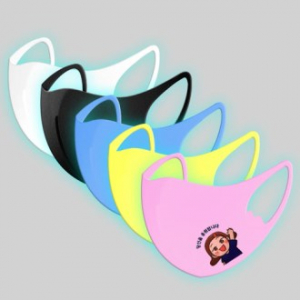 칼라 아동용 패션 마스크 5색 (칼라 인쇄포함)