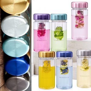 (H- 080) 차망 포함 메탈 보틀 (트라이탄) 350