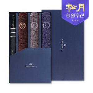 송월 CM 2단 폰지 바이어스 우산+슈퍼 클래스 S90 타올 콤보 세트