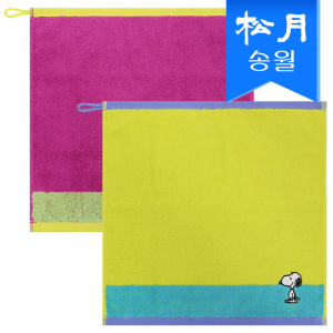 송월 스누피 컬러 36 고리수건, 핸드타올 s