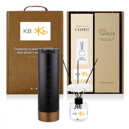 레스쁘리 고급 디퓨저 세트 R (디퓨저 120ml + 벅스로얄 텀블러 500ml) #3