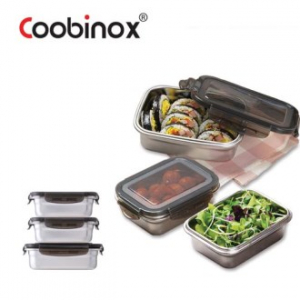 [쿠비녹스]스텐팩 사각 밀폐용기 3호-2