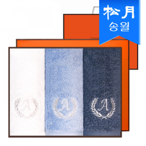 [송월타올]향균 에이스 타올 180g 3매 선물세트(쇼핑백) s