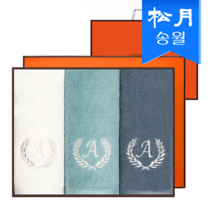 [송월타올] 항균 에이스 타올 150g 3매 선물세트 (쇼핑백) s