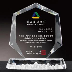 크리스탈 상패 [CR009] WSGD