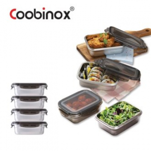 [쿠비녹스] 스텐팩 사각 밀폐용기 4호- 3