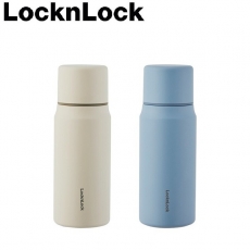 락앤락 1486 마망컵 보온병 355ml 원터치 캡형 블루, 베이지
