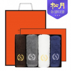 [송월타올]슈퍼클래스 S90 4P 타올세트, 세면타올
