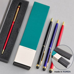 컬러풀 노바 터치 금속 볼펜 (프리미엄 슬림 케이스)