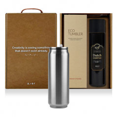 레스쁘리 고급 더치 커피 세트 D (캔 텀블러 500ml +더치커피 세트 500ml)