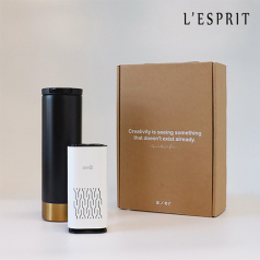 레스쁘리 고급 세트 GGGG (차량용 미니 공기 청정기 + 벅스로얄 텀블러 500ml)