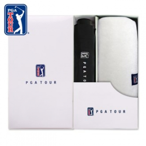 PGA 3단 수동 리플렉티브 우산 + 260g 코마사 타올세트