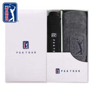 PGA 3단 수동 리플렉티브 우산 + 190g 호텔타올세트