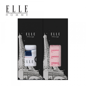 [ELLE] 엘르 골프 스포츠 양말 1족 + 20 와플 스포츠타올 1매 세트
