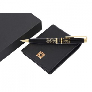 훈민정음 볼펜 완자문 소가죽 반지갑 외국인선물