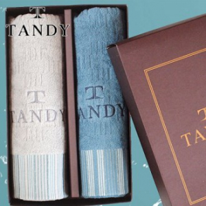 탠디 T - 21 바코드 세면 타올 2매 세트
