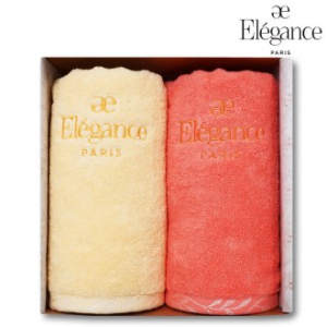 엘레강스 E-21 폴리지 세면타올 2매 세트 40x80cm, 타올