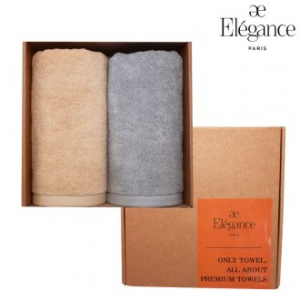 엘레강스 E-21 솔리드 호텔 170g 세면타올 2매 세트
