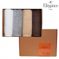 엘레강스 E-21 솔리드 호텔 170g 세면타올 4매 세트