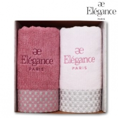 엘레강스 E-21 엘리시아 세면타올 2매 세트 40x80cm, 타올