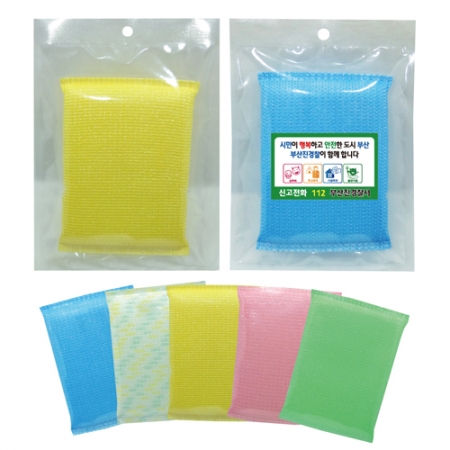 스폰지수세미 // 스티커 부착형, 색상랜덤 #2