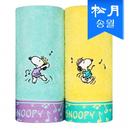 [송월타올] 스누피 뮤직 세면 타올 s #2
