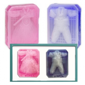 청화 아라향 전통 비누 2구