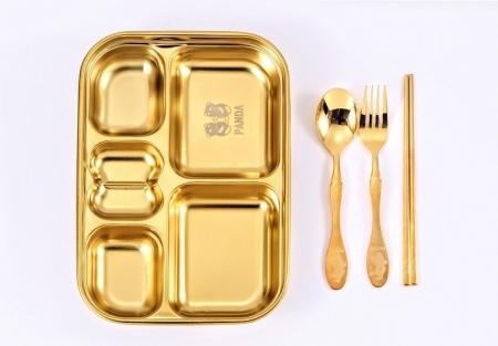 유아용 골드 식판 #3