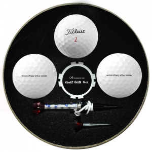 원형 타이틀리스트 PRO V1X 3구 볼마커칩 자석티 세트