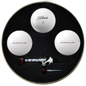 원형 타이틀리스트 PRO V1X 3구 자석티 세트